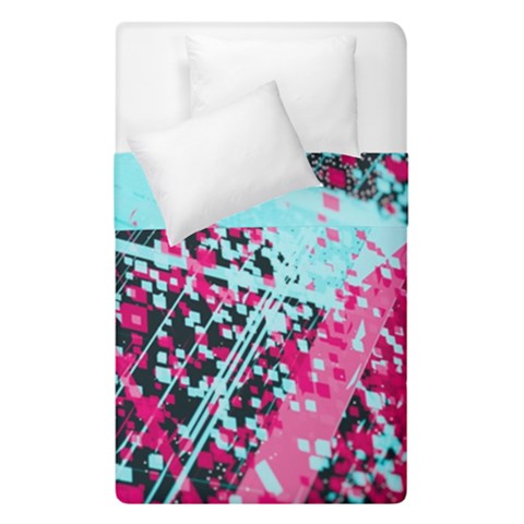 Colorful Splashes Grunge, Abstract Art Duvet Cover Double Side (Single Size) from ArtsNow.com