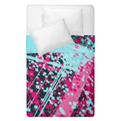 Colorful Splashes Grunge, Abstract Art Duvet Cover Double Side (Single Size) from ArtsNow.com