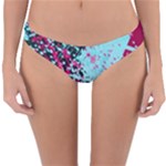 Colorful Splashes Grunge, Abstract Art Reversible Hipster Bikini Bottoms