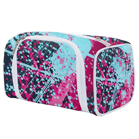 Colorful Splashes Grunge, Abstract Art Toiletries Pouch from ArtsNow.com