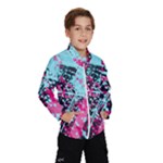 Colorful Splashes Grunge, Abstract Art Kids  Windbreaker