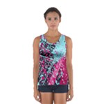 Colorful Splashes Grunge, Abstract Art Sport Tank Top 