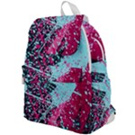 Colorful Splashes Grunge, Abstract Art Top Flap Backpack