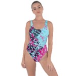 Colorful Splashes Grunge, Abstract Art Bring Sexy Back Swimsuit