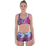 Colorful Splashes Grunge, Abstract Art Racerback Boyleg Bikini Set