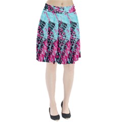 Colorful Splashes Grunge, Abstract Art Pleated Skirt from ArtsNow.com