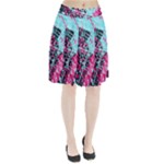 Colorful Splashes Grunge, Abstract Art Pleated Skirt