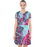 Colorful Splashes Grunge, Abstract Art Adorable in Chiffon Dress