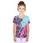 Colorful Splashes Grunge, Abstract Art Kids  One Piece T-Shirt