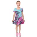 Kids  Short Sleeve Velvet Dress 