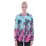 Colorful Splashes Grunge, Abstract Art Womens Long Sleeve Shirt