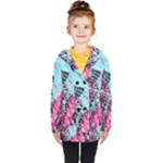 Colorful Splashes Grunge, Abstract Art Kids  Double Breasted Button Coat