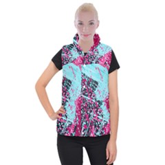 Colorful Splashes Grunge, Abstract Art Women s Button Up Vest from ArtsNow.com