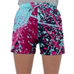 Colorful Splashes Grunge, Abstract Art Sleepwear Shorts