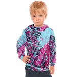 Colorful Splashes Grunge, Abstract Art Kids  Hooded Pullover