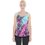 Colorful Splashes Grunge, Abstract Art Piece Up Tank Top