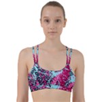 Colorful Splashes Grunge, Abstract Art Line Them Up Sports Bra