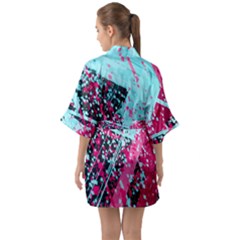 Half Sleeve Satin Kimono  