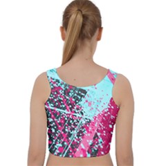 Velvet Racer Back Crop Top 