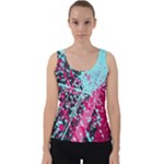 Colorful Splashes Grunge, Abstract Art Velvet Tank Top