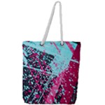 Colorful Splashes Grunge, Abstract Art Full Print Rope Handle Tote (Large)