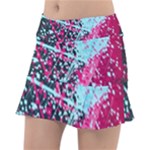 Colorful Splashes Grunge, Abstract Art Classic Tennis Skirt