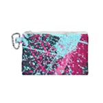 Colorful Splashes Grunge, Abstract Art Canvas Cosmetic Bag (Small)