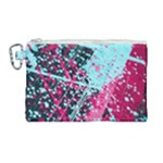 Colorful Splashes Grunge, Abstract Art Canvas Cosmetic Bag (Large)