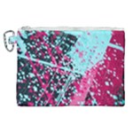 Colorful Splashes Grunge, Abstract Art Canvas Cosmetic Bag (XL)