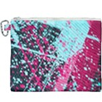 Colorful Splashes Grunge, Abstract Art Canvas Cosmetic Bag (XXXL)