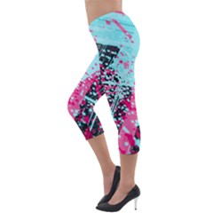 Lightweight Velour Capri Leggings  