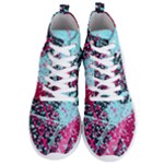 Colorful Splashes Grunge, Abstract Art Men s Lightweight High Top Sneakers