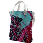 Colorful Splashes Grunge, Abstract Art Canvas Messenger Bag