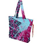 Colorful Splashes Grunge, Abstract Art Drawstring Tote Bag