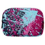 Colorful Splashes Grunge, Abstract Art Make Up Pouch (Small)