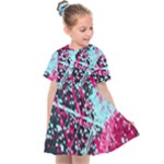 Colorful Splashes Grunge, Abstract Art Kids  Sailor Dress