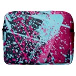 Colorful Splashes Grunge, Abstract Art Make Up Pouch (Large)