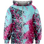 Colorful Splashes Grunge, Abstract Art Kids  Zipper Hoodie Without Drawstring