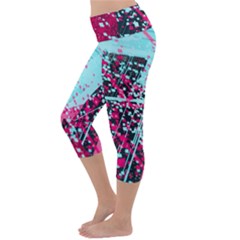 Lightweight Velour Capri Yoga Leggings 