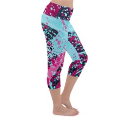 Lightweight Velour Capri Yoga Leggings 