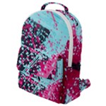 Colorful Splashes Grunge, Abstract Art Flap Pocket Backpack (Small)