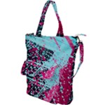 Colorful Splashes Grunge, Abstract Art Shoulder Tote Bag