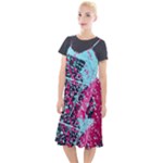 Colorful Splashes Grunge, Abstract Art Camis Fishtail Dress