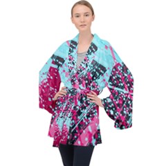 Long Sleeve Velvet Kimono  