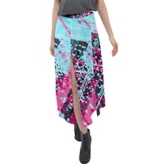 Velour Split Maxi Skirt 