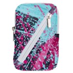 Colorful Splashes Grunge, Abstract Art Belt Pouch Bag (Small)