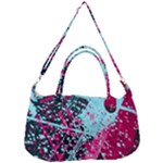 Colorful Splashes Grunge, Abstract Art Removable Strap Handbag