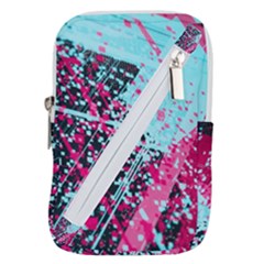 Colorful Splashes Grunge, Abstract Art Belt Pouch Bag (Large) from ArtsNow.com