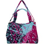 Colorful Splashes Grunge, Abstract Art Double Compartment Shoulder Bag