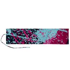 Colorful Splashes Grunge, Abstract Art Roll Up Canvas Pencil Holder (L) from ArtsNow.com